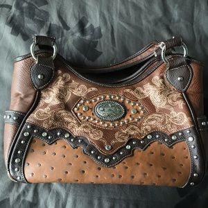 Montana West leather concealed carry purse